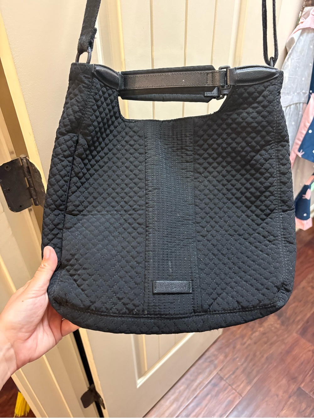 Vera Bradley Quilted Black Crossbody Shoulder Bag